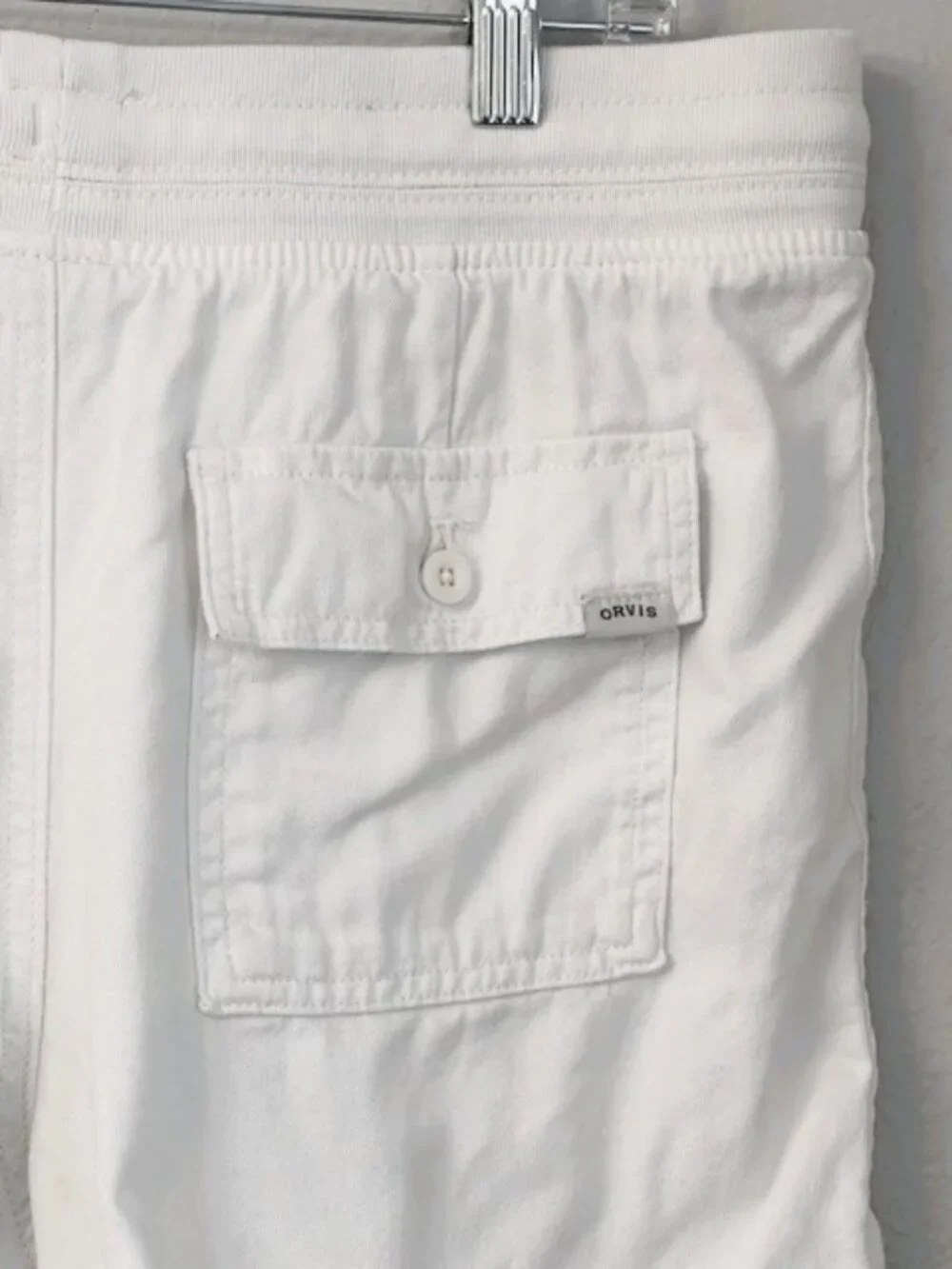 Women's Orvis Classic Collection White Drawstring Pull-On Shorts - Size Medium - Picture 4 of 13